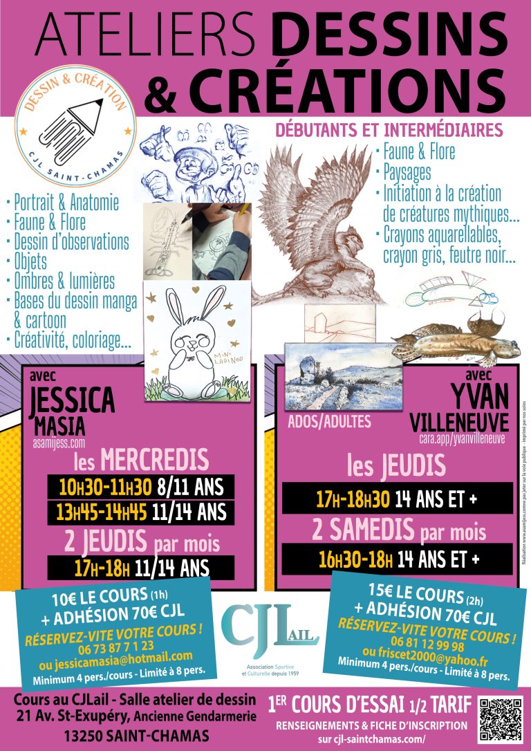 planning ateliers dessins st chamas